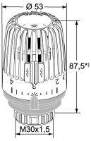 HEIMEIER Thermostatkopf mit Gradzahlen K 6000-00.600  20er Set