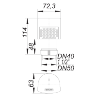Dallmer Rohrbelüfter DallVent Mini DN 40/50,  1...
