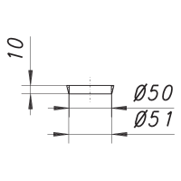 Dallmer Kunststoff-Keildichtung DN50, 1220863