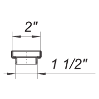 Dallmer Reduzier- und Distanzring 2"x 1 1/2",...
