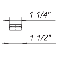 Dallmer Reduzier- und Distanzring 1 1/4"x 1...