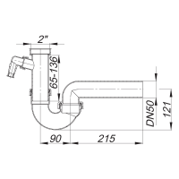 Dallmer Röhren-Siphon 100/1 m einem...