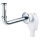 Dallmer Wandeinbau-Siphon 300 CR m Anschlussbog. Mess chrom 1 1/4"x DN50, 1259005