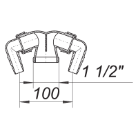 DALLMER Doppel-Anschluss 012 1 1/2", 1220872
