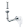 Dallmer Wandeinbau-Siphon 300 PC CR für Krankenhaus-Waschtisch DN50, 1259009