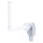 Dallmer Wandeinbau-Siphon 300 KS mit Anschlussbogen weiß 1 1/4"xDN50, 1259007