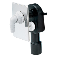 DALLMER Wand-Waschgeräte-Siphon HL 400 Abdeckpl. a....
