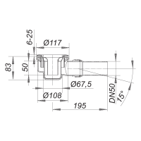 Dallmer Ablaufgehäuse ORIO DN50, 1203730