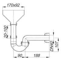 Dallmer Tropfwasser-Siphon 113 DN40, 1259027