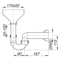 Dallmer Tropfwasser-Siphon 113 DN50, 1259028