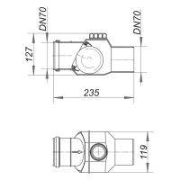 Dallmer Rückfluss-Sicherung RS 4, DN70, 1297089
