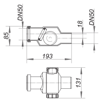 DALLMER Rückfluss-Sicherung RS 4, DN50, 840028