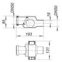 R&uuml;ckfluss-Sicherung Dallmer RS 4, DN50, 1220975