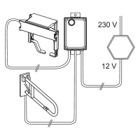 TECE planus WC-Steuerung f kabelgeb. Elektrotaster 230/12...