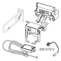 TECE planus WC-Steuerung f kabelgeb. Elektrotaster 230/12 V Netz, 9240357
