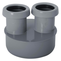 AIRFIT Reduzierung DN 110/40/40 aus PVC-U, zum Einstecken...