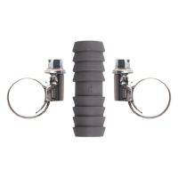 Airfit Schlauchkupplung 12mm mit 2 Schlauchschellen, 50024SK