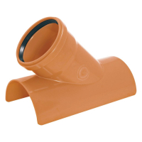 Airfit Klebeabzweig 45° aus PVC-U DN 250/125, 452512KA