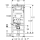 GEBERIT Duofix Element für Wand-WC,112 cm mit Sigma UP-SPK 12 cm 111300006