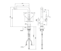 kielle Wimeo - Spültischarmatur inkl. Filter, schwarz matt 10525SFI84
