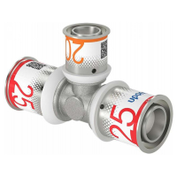 Uponor T-Stück S-Press PLUS 25x20x25mm, 1070577, 5...