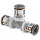 Uponor T-Stück S-Press PLUS 16x16x16mm, 1070560, 10 Stück