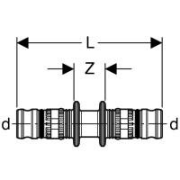 GEBERIT Mepla Kupplung Ø 26 mm, 623.505.00.5