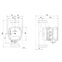 GRUNDFOS ALPHA1 L 32-60 180 mm