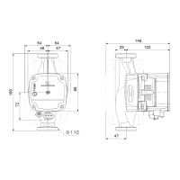 GRUNDFOS ALPHA1 L 25-40 180 mm