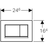 GEBERIT Betätigungsplatte Sigma 30 weiß /...