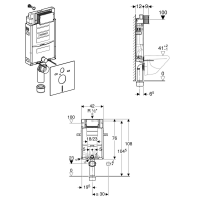 GEBERIT Kombifix UP 320 Spülkasten  110.300.00.5