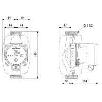 GRUNDFOS ALPHA2 25-40 N 180 mm 97914911
