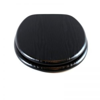 MDF WC-Sitz Holzoptik schwarz