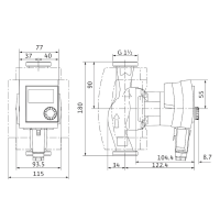 Wilo Stratos Pico 25/1-6 180 mm, 4216613