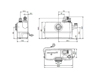 GRUNDFOS Kleinhebeanlage SOLOLIFT2 WC-1, 0,6 kW/ 230V,...