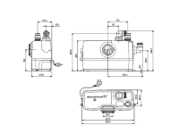 GRUNDFOS Kleinhebeanlage SOLOLIFT2 WC-1, 0,6 kW/ 230V,...