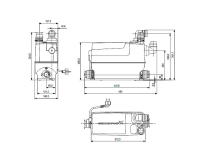 GRUNDFOS Kleinhebeanlage SOLOLIFT2 C-3 0,6 kW/ 230V, 446...