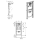 GEBERIT Duofix Element für Urinal, 112 - 130 cm, Universal  111.616.00.1